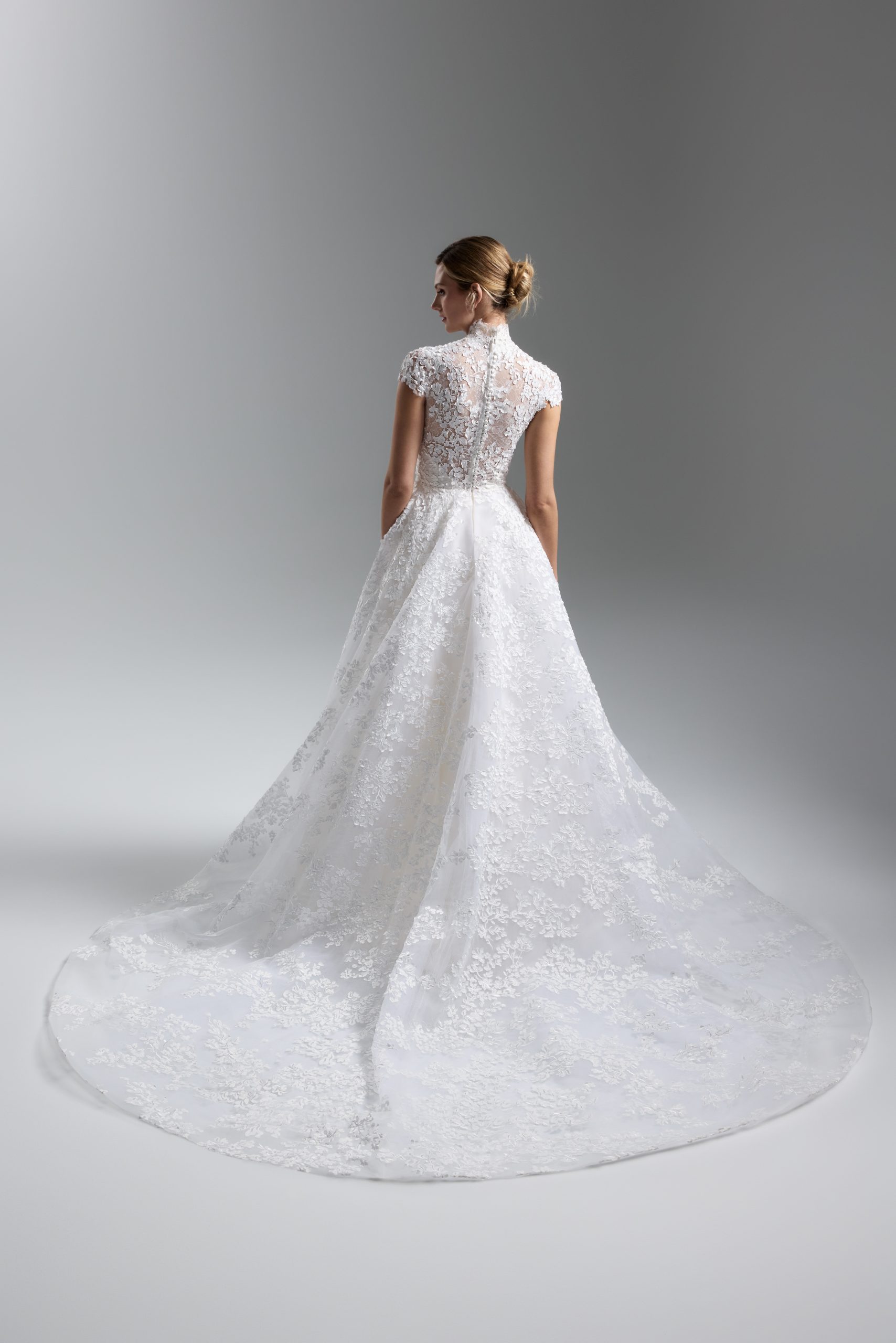 Classic And Romantic Floral-Embroidered Ball Gown by Lazaro - Image 2