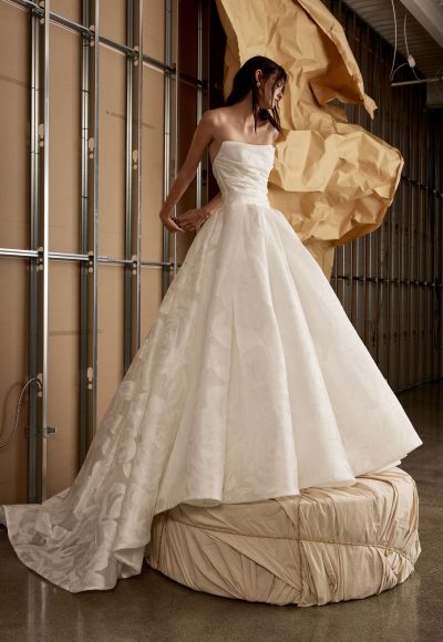 Chic And Romantic Floral Organza Ball Gown by Rivini