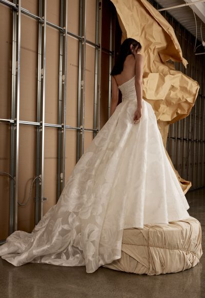 Chic And Romantic Floral Organza Ball Gown by Rivini - Image 2