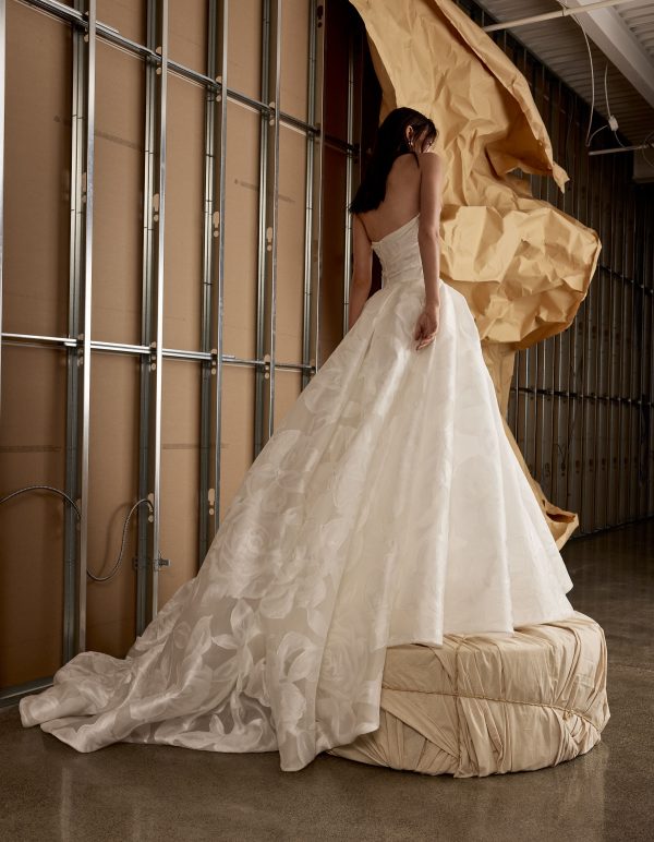 Chic And Romantic Floral Organza Ball Gown by Rivini - Image 2