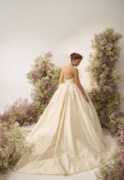 Timeless And Dramatic Taffeta Ball Gown by Nicole + Felicia - Image 2