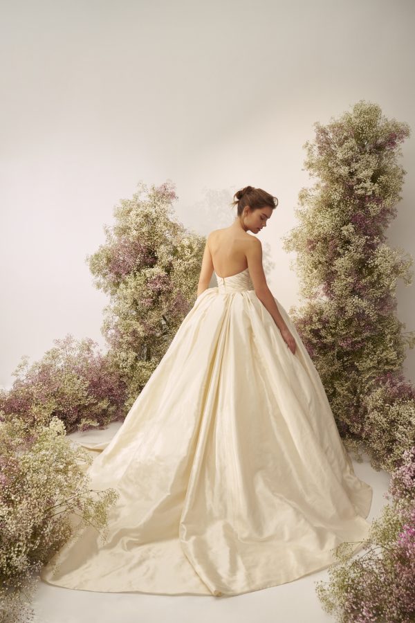 Timeless And Dramatic Taffeta Ball Gown by Nicole + Felicia - Image 2