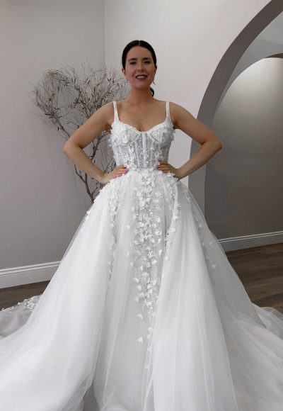 2 in one wedding gown best sale