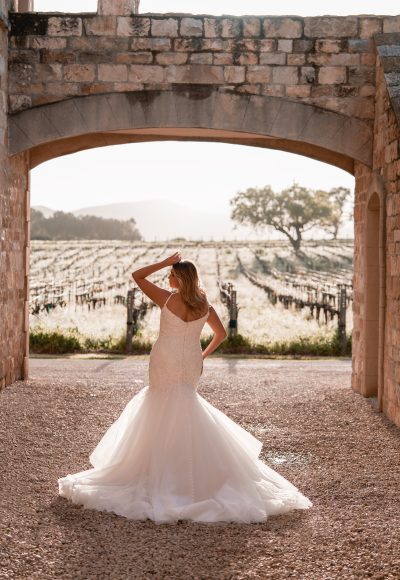 Romantic And Sexy V-Neck Mermaid Wedding Dress by Allure Bridals - Image 2