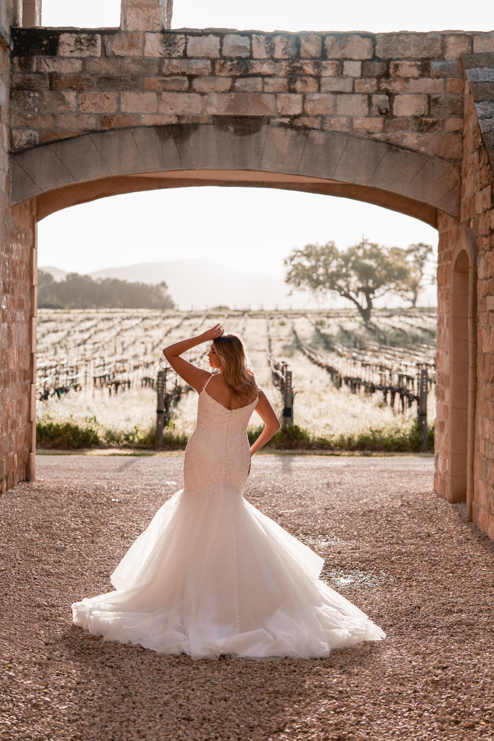 Romantic And Sexy V-Neck Mermaid Wedding Dress by Allure Bridals - Image 2