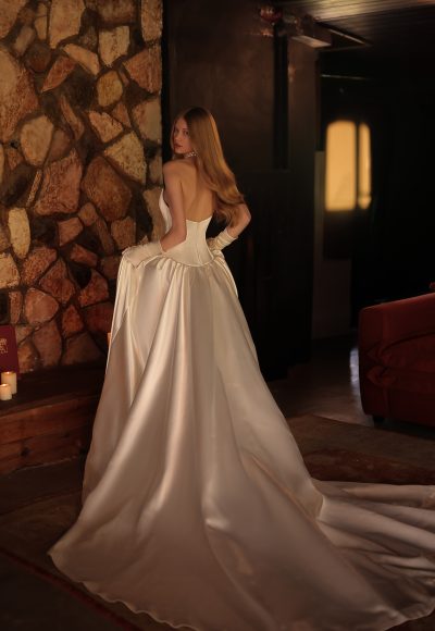 Chic And Simple Basque-Waist Ball Gown by Eden Aharon - Image 2