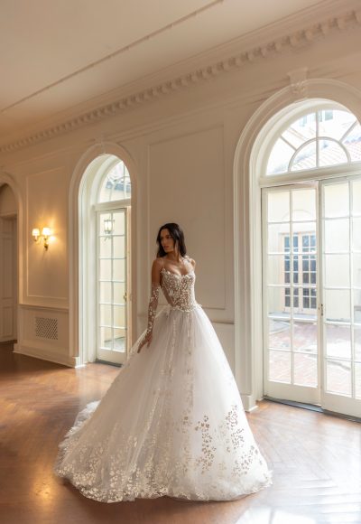 Hand-Painted Butterfly Tulle Ball Gown by Pnina Tornai