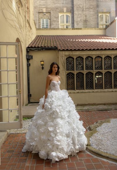 Dramatic And Feminine 3D Floral Ball Gown by Pnina Tornai