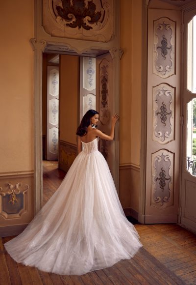 Modern And Ethereal Pearl-Embellished Tulle Ball Gown by Randy Fenoli - Image 2