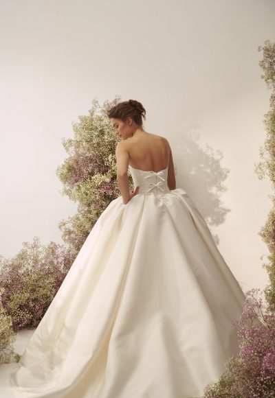 Chic And Classic Lace Ball Gown With Simple Mikado Skirt by Nicole + Felicia - Image 2