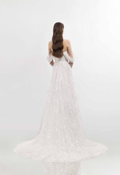 Dreamy Floral-Embroidered A-Line Wedding Dress by Tony Ward - Image 2