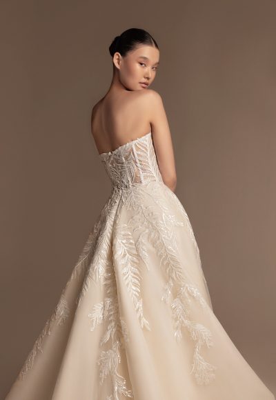 Romantic Tulle A-Line Wedding Dress With Sheer Corset Bodice by Tony Ward - Image 2