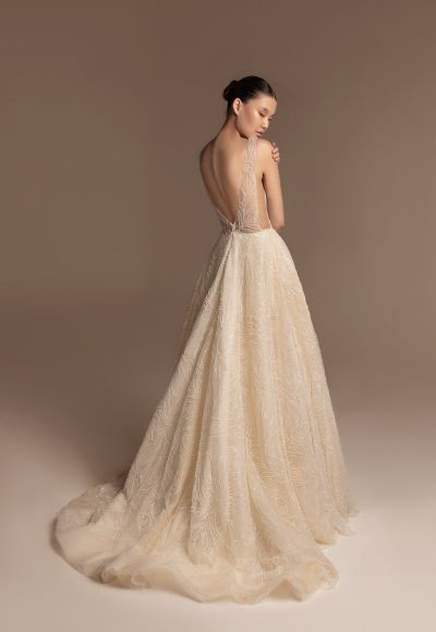 Contemporary Floral Embellished A-Line Wedding Dress by Tony Ward - Image 2