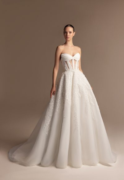 Feminine And Edgy Strapless Ball Gown by Tony Ward