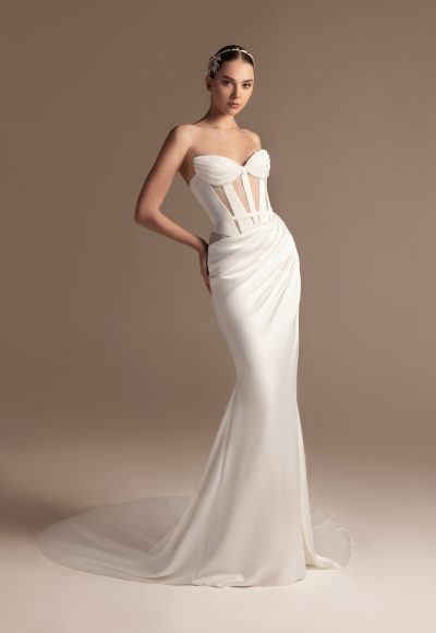 Sleek And Edgy Sheath Wedding Dress by Tony Ward