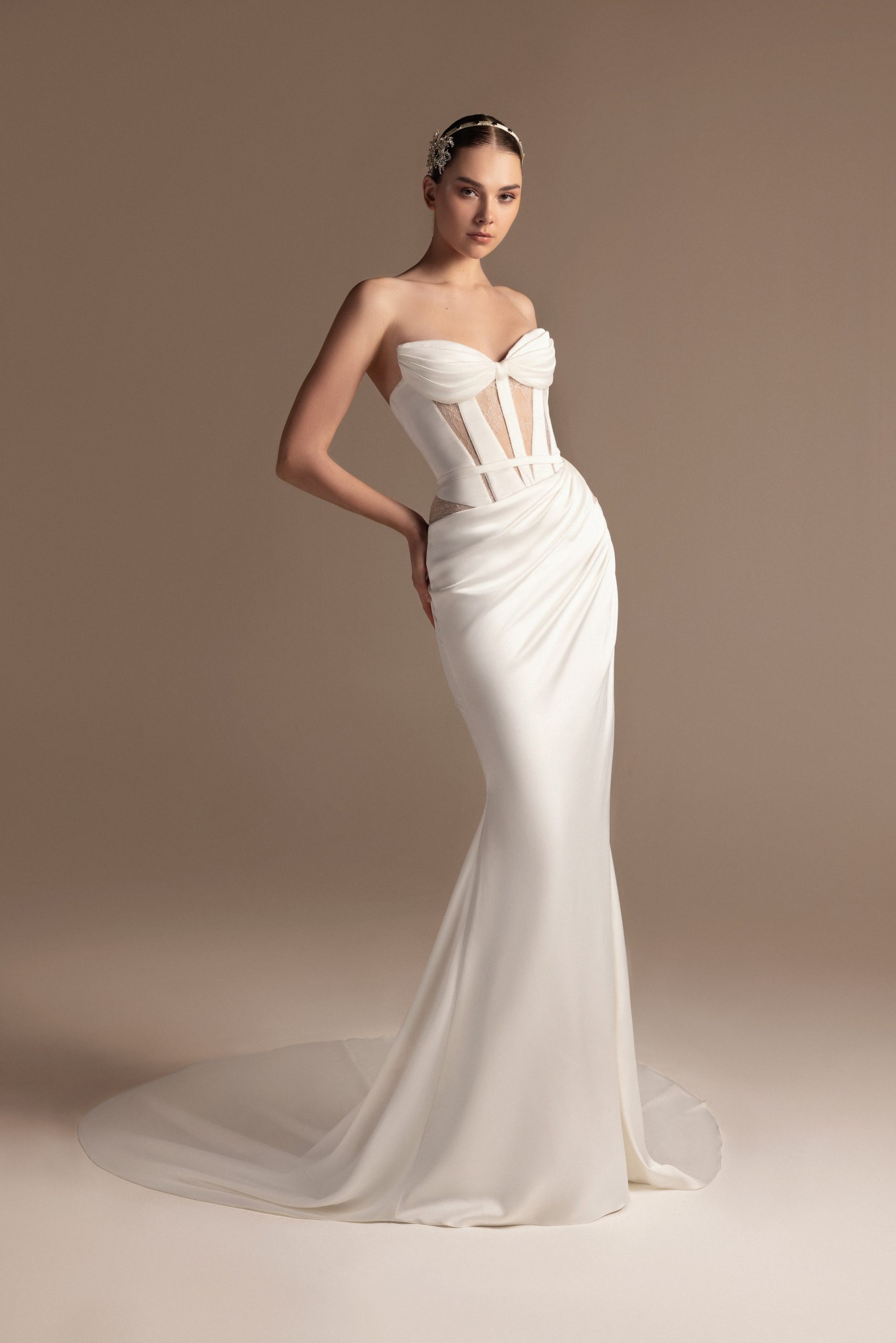 Sleek And Edgy Sheath Wedding Dress by Tony Ward - Image 1