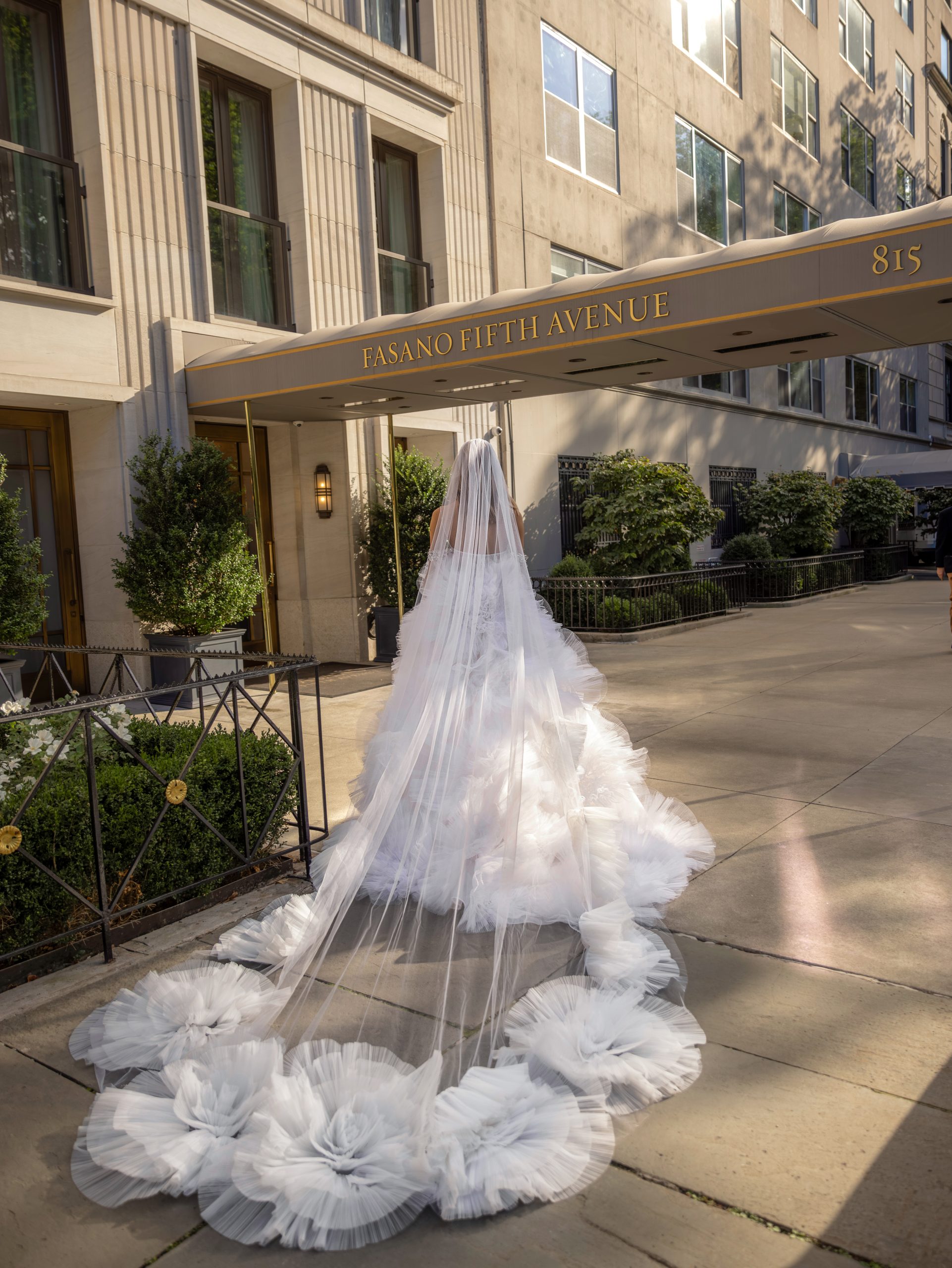 Dramatic And Glamorous Crystal Embellished Tulle Ball Gown by Pnina Tornai - Image 3