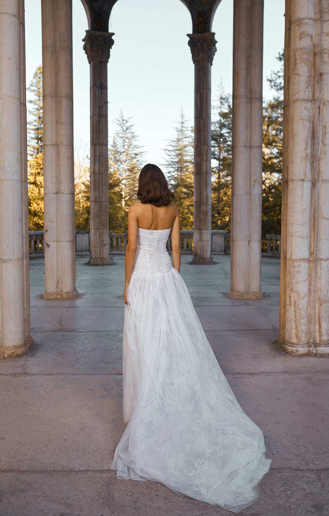 Romantic And Modern Lace Drop-Waist A-Line Wedding Dress by Alon Livné - Image 2