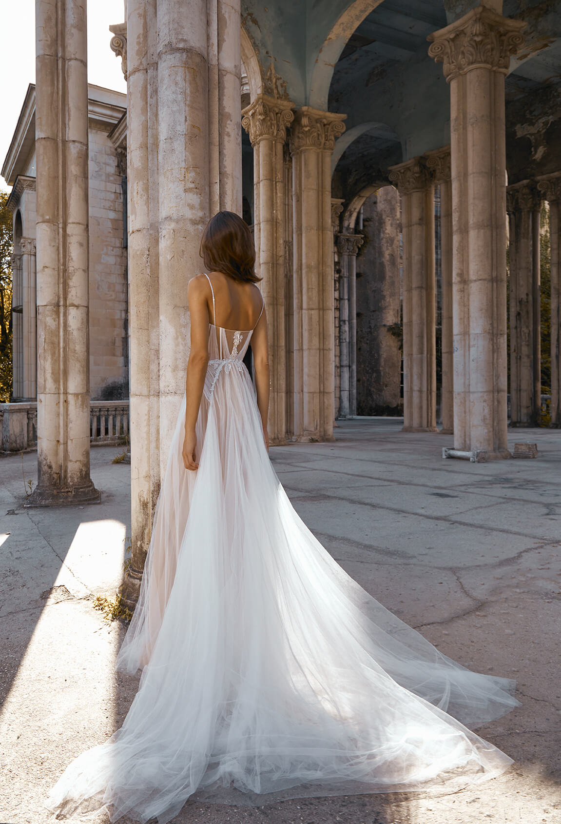 Ethereal And Soft Tulle A-Line Wedding Dress With Corset Bodice by Alon Livné - Image 2