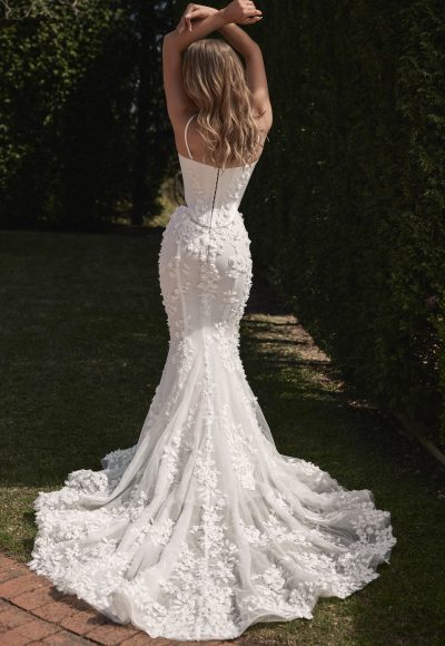 Fashion-Forward And Romantic Two-Piece Fit-and-Flare Wedding Dress by Blanche Bridal - Image 2