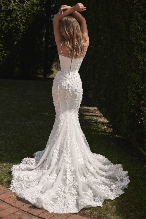 Fashion-Forward And Romantic Two-Piece Fit-and-Flare Wedding Dress by Blanche Bridal - Image 2