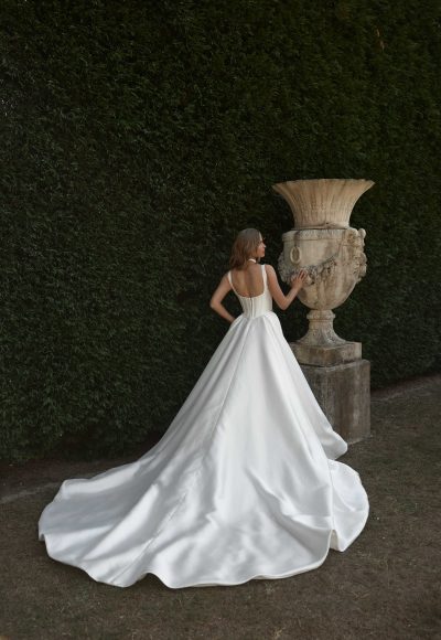 Glamorous And Fashion-Forward Three-Piece Wedding Dress by Blanche Bridal - Image 2