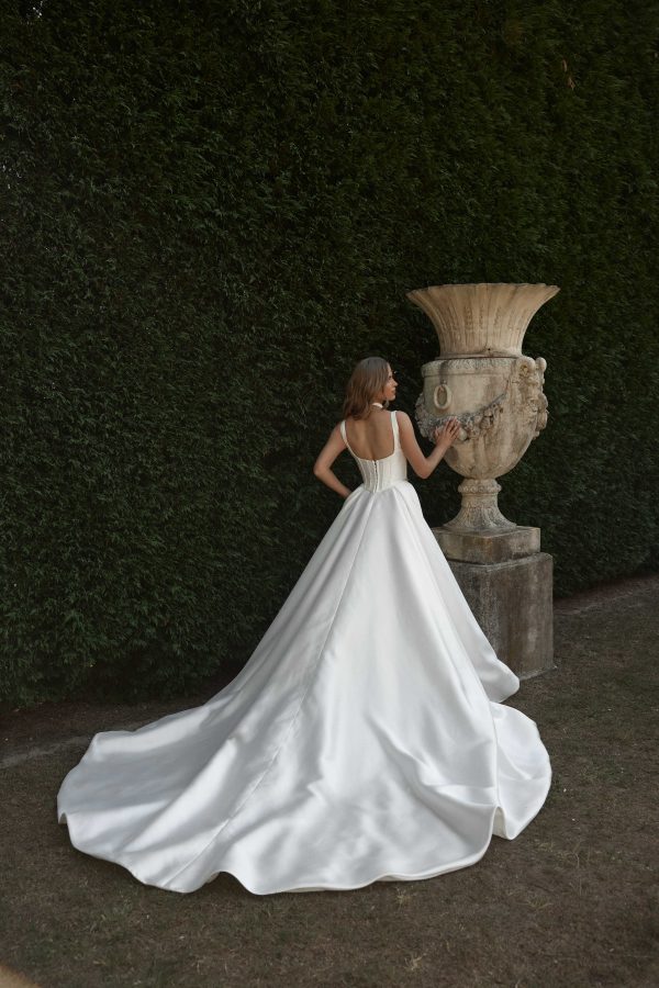 Glamorous And Fashion-Forward Three-Piece Wedding Dress by Blanche Bridal - Image 2