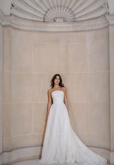 Romantic And Timeless Lace A-Line Wedding Dress by Anne Barge